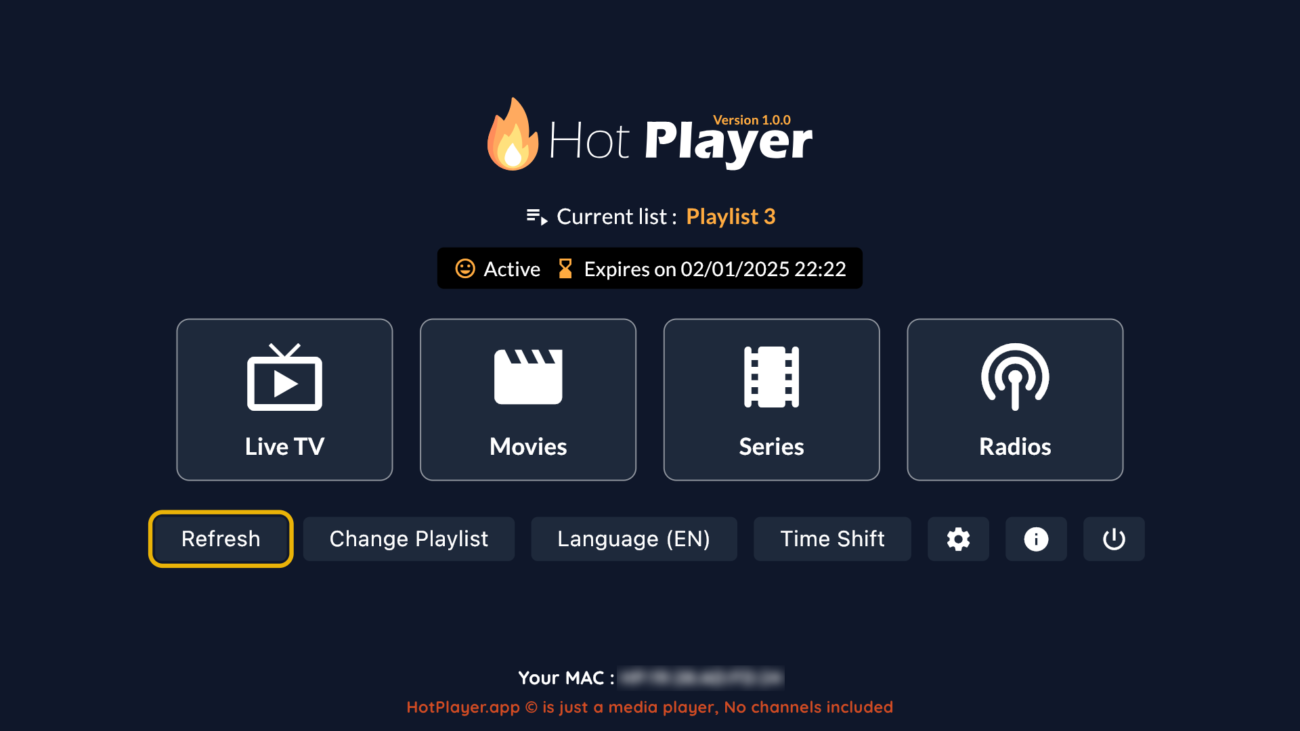 hotplayer app iptv